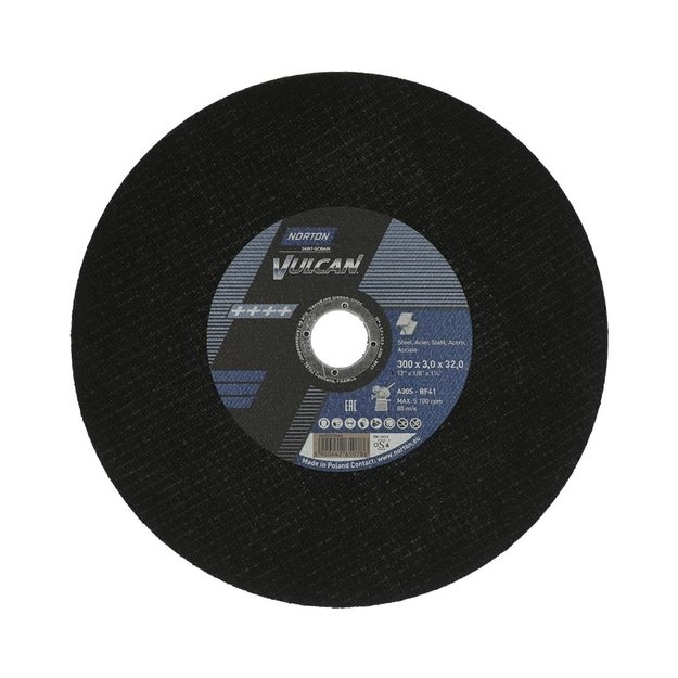 NORTON VULCAN cutting disc 300 x 3.0 x 32mm A30S FOR METAL /10pcs+1 FREE