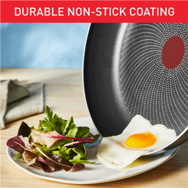 TEFAL Pan | H0560742 | Frying | Diameter 30 cm | Suitable for induction hob | Fixed handle | Black