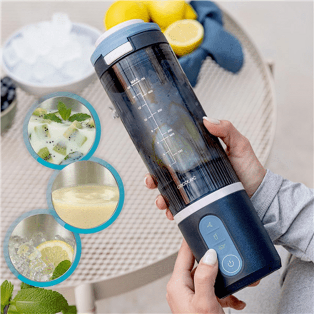 Cecotec Blender | Power Titanium Shake2Go | Portable | 180 W | Jar material BPA-free | Jar capacity 0.6 L | Lagoon
