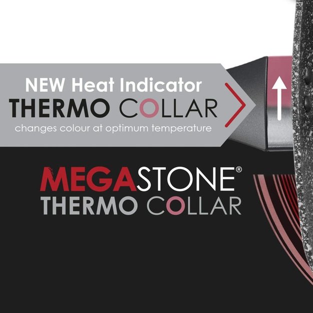 Salter BW11460BRMFO Megastone Thermo Collar 3-Piece Saucepan Set - 16/18/20cm