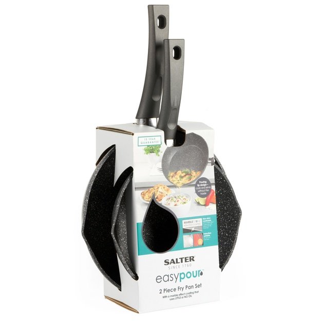 Salter BW09071AR Easy Pour 2 Piece Fry Pan Set