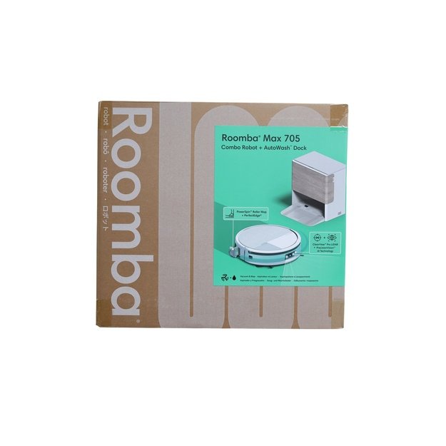 &bdquo;iRobot 705 Combo Max&ldquo; robotas dulkių siurblys, baltas HR7962/21