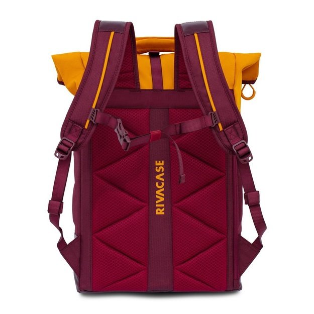 Rivacase Dijon 39.6 cm (15.6 ) Backpack Orange, Red