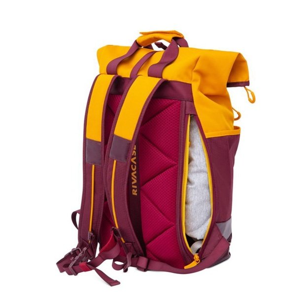 Rivacase Dijon 39.6 cm (15.6 ) Backpack Orange, Red