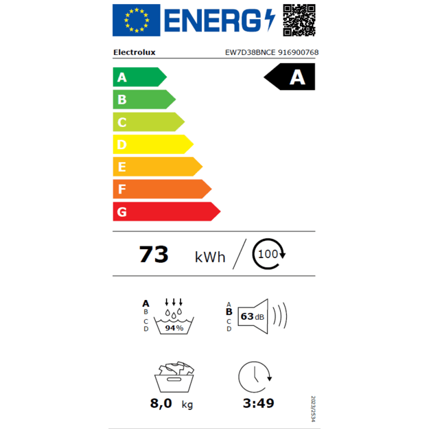 ELECTROLUX EW7D38BNCE