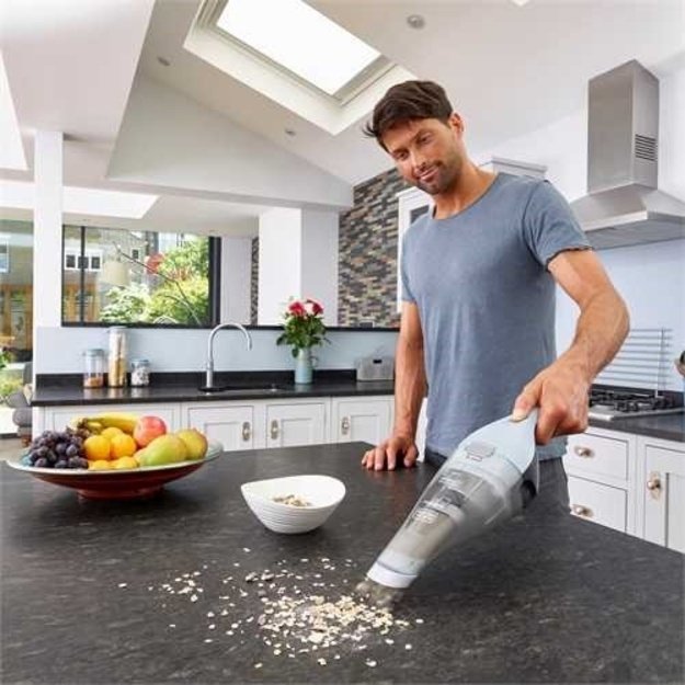 BLACK & DECKER Vacuum Cleaner | NVC215W-QW | Cordless operating | 7.2 V | Blue/Gray | Operating time (max) 10 min
