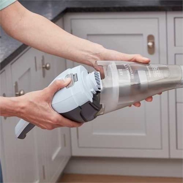 BLACK & DECKER Vacuum Cleaner | NVC215W-QW | Cordless operating | 7.2 V | Blue/Gray | Operating time (max) 10 min