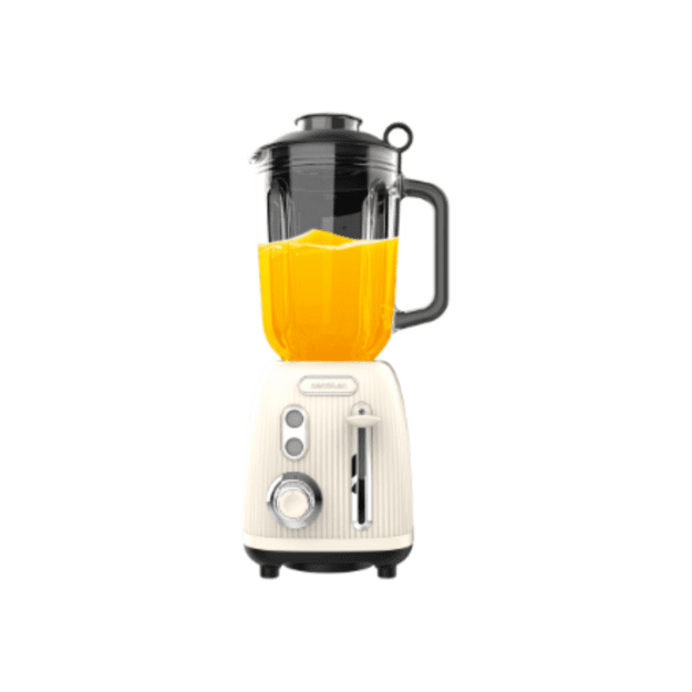Blender | Power Black Titanium RetroBeige | Cecotec Tabletop | 1200 W | Jar capacity 1.5 L | Jar material Glass | Beige
