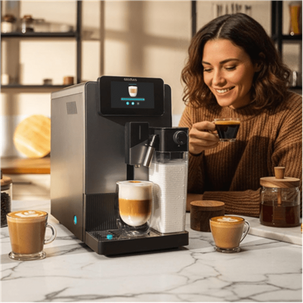 Cecotec Coffee machine | Cremmaet Latte Jar | Pump pressure 19 bar | Automatic | Built-in milk frother | Black