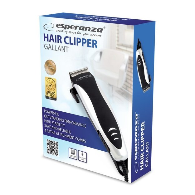Esperanza EBC005S hair trimmers/clipper Black, White