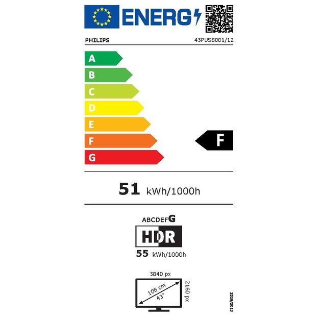 Philips 43PUS8001/12 TV 109.2 cm (43 ) 4K Ultra HD Smart TV Wi-Fi Black