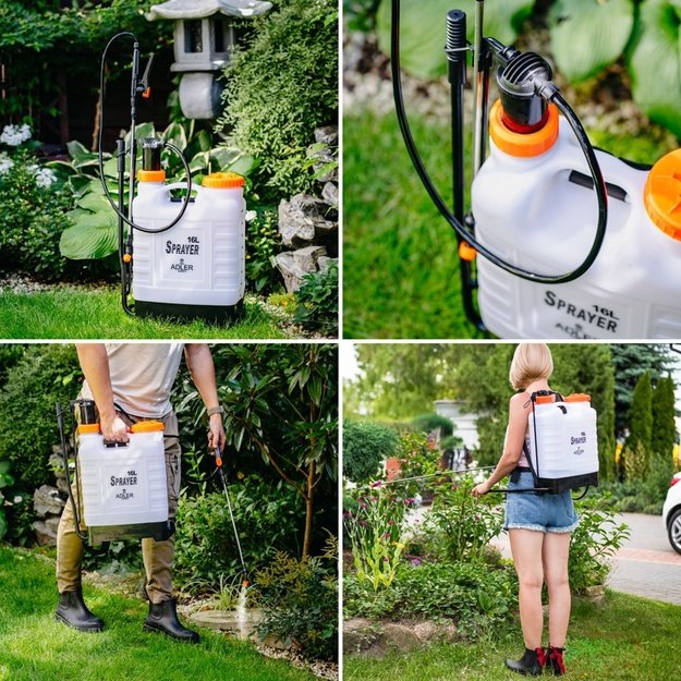 Backpack pressure sprayer ADLER AD 6810 16L