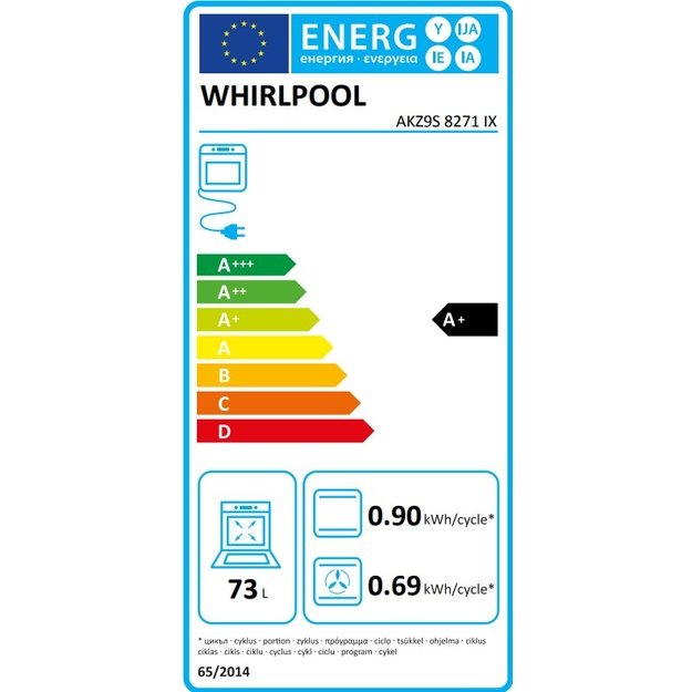 Orkaitė Whirlpool AKZ9S 8271 IX