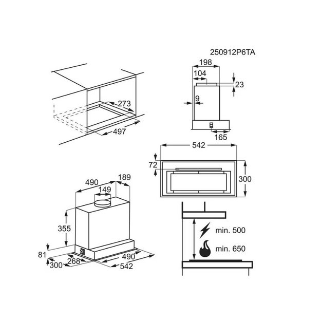 Įmontuojamas gartraukis Electrolux LFG815K
