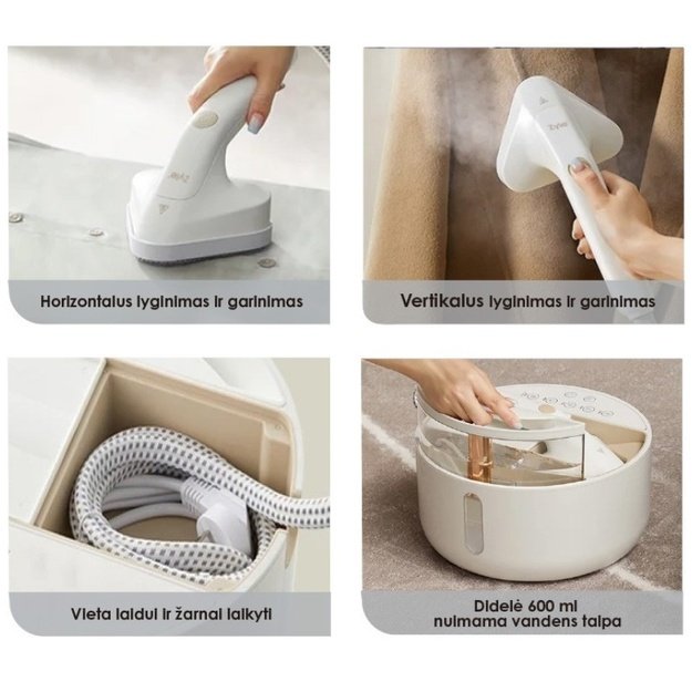 ZYLE Garment Steamer 2 in 1, ZY001GS, 2280 W