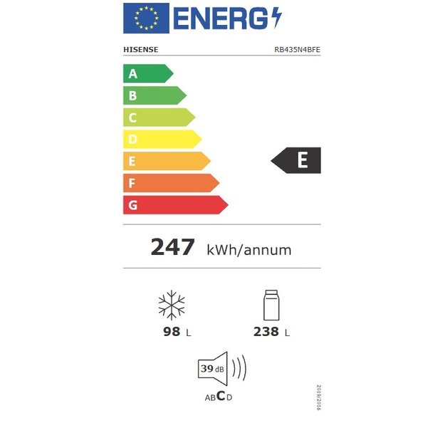 &Scaron;aldytuvas Hisense RB435N4BFE