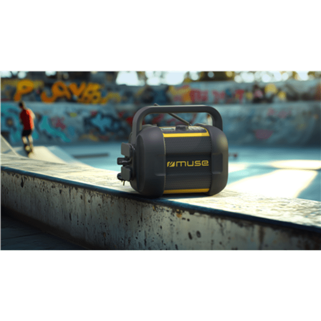 Muse | Jobsite Radio | M-968 BTY | 40 W | Waterproof | Bluetooth | Wireless connection | Portable | NFC features | Black