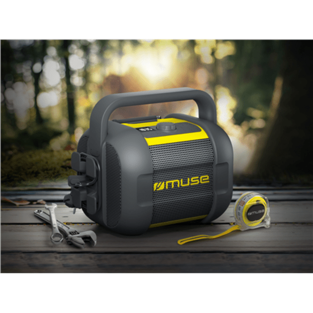 Muse | Jobsite Radio | M-968 BTY | 40 W | Waterproof | Bluetooth | Wireless connection | Portable | NFC features | Black