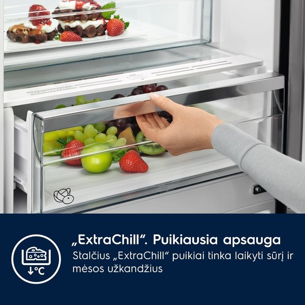 Įmontuojamas &scaron;aldytuvas Electrolux 600, TwinTech, ENCMUSP9S