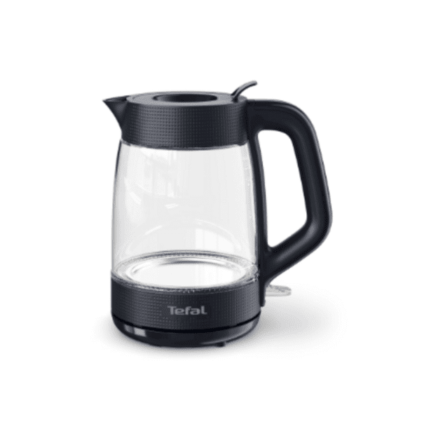 TEFAL Kettle | KO2G08E0 | 2000 W | Electric | 1.7 L | Heat-resistant glass | 360&deg; rotational base | Black/Transparent