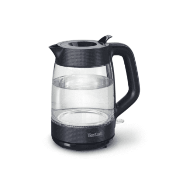 TEFAL Kettle | KO2G08E0 | 2000 W | Electric | 1.7 L | Heat-resistant glass | 360&deg; rotational base | Black/Transparent