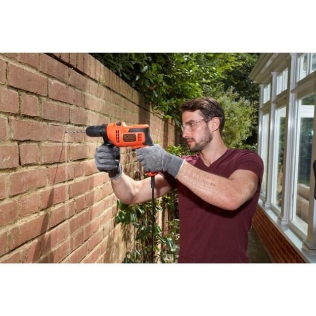 Black & Decker BEH200K-QS drill 2900 RPM Keyless 1.67 kg Black, Orange