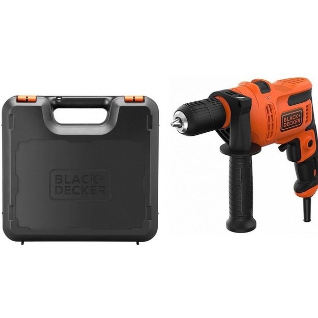 Black & Decker BEH200K-QS drill 2900 RPM Keyless 1.67 kg Black, Orange