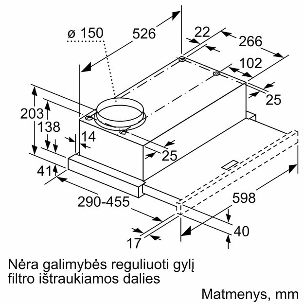Įmontuojamas gartraukis Bosch DFM064W55