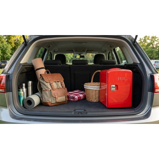 Mini fridge ELLE Home ESDAF101RDEU 4L red