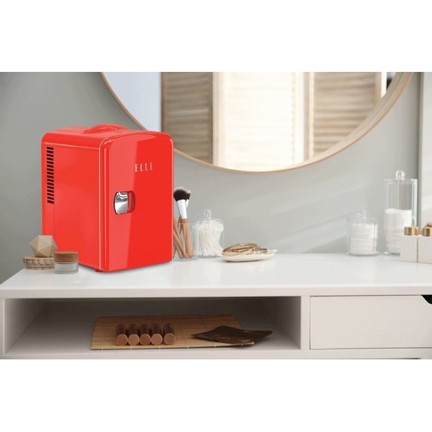Mini fridge ELLE Home ESDAF101RDEU 4L red