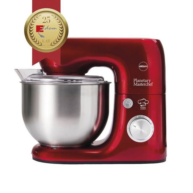 ELDOM WRK1250 CHEF planetary robot, 800 W, 8 speeds, 5 l bowl, red