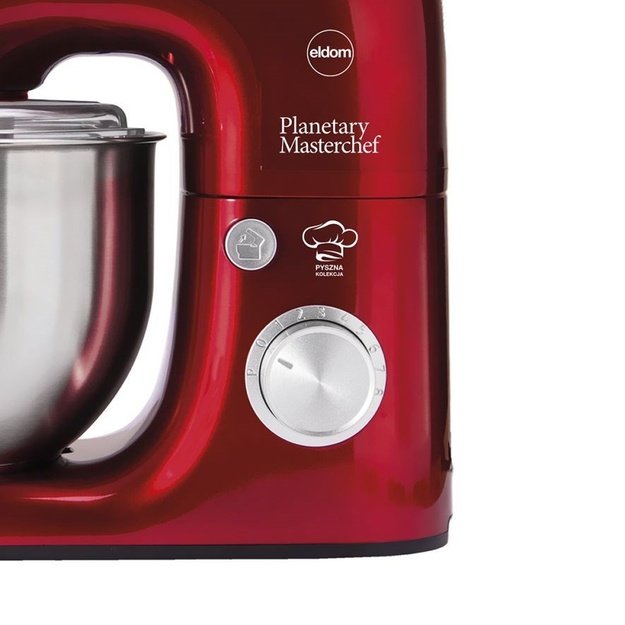 ELDOM WRK1250 CHEF planetary robot, 800 W, 8 speeds, 5 l bowl, red