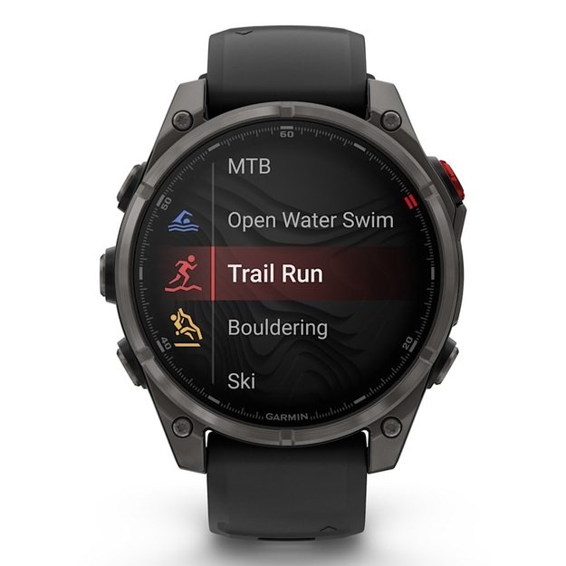 Garmin fēnix 8 Pro 3.56 cm (1.4 ) AMOLED 47 mm Digital 454 x 454 pixels Touchscreen Grey Wi-Fi GPS (satellite)