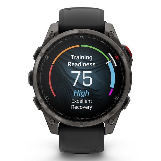 Garmin fēnix 8 Pro 3.56 cm (1.4 ) AMOLED 47 mm Digital 454 x 454 pixels Touchscreen Grey Wi-Fi GPS (satellite)
