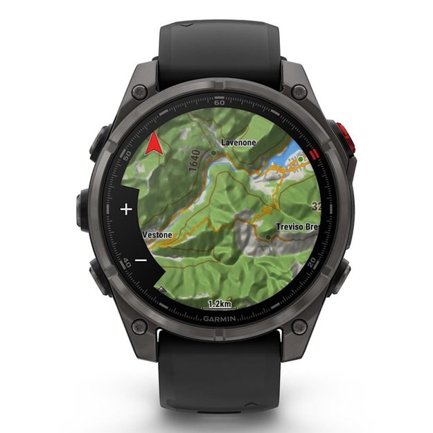 Garmin fēnix 8 Pro 3.56 cm (1.4 ) AMOLED 47 mm Digital 454 x 454 pixels Touchscreen Grey Wi-Fi GPS (satellite)