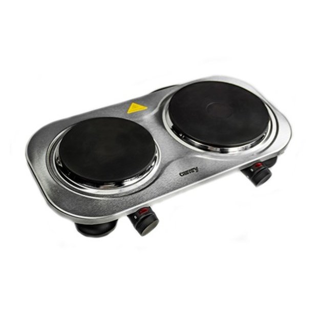 Camry | CR 6511 | Number of burners/cooking zones 2 | Rotary knobs | Electric | Stainless steel
