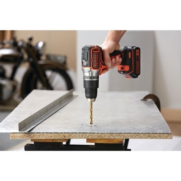 Brushless screwdriver18V, impact, 2 gears, 13 mm handle, 52