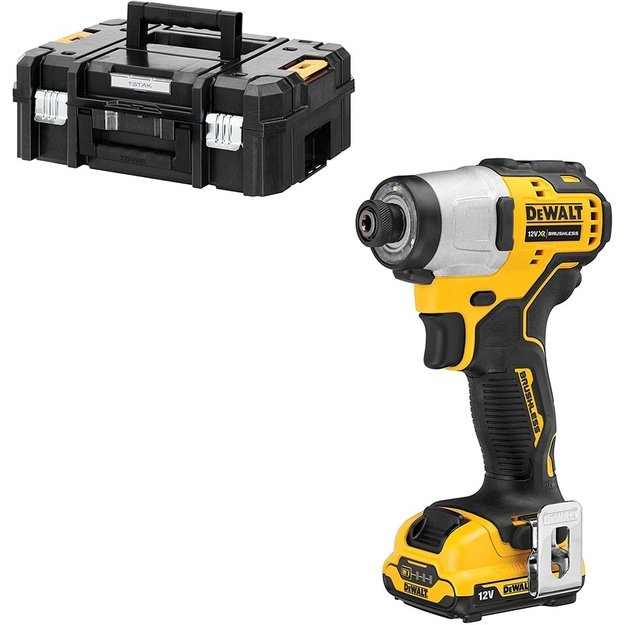 DEWALT DCF801N-XJ power screwdriver/impact driver 1/4  12V Black, Yellow