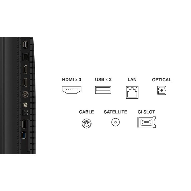 TCL P7K 55P7K TV 139.7 cm (55 ) 4K Ultra HD Smart TV Wi-Fi Metallic 450 cd/m&sup2;