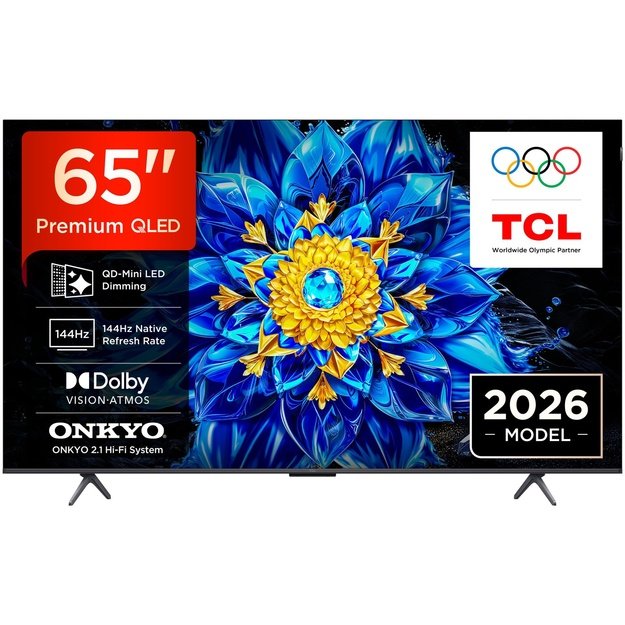 TCL P8L 65P8L TV 165.1 cm (65 ) 4K Ultra HD Smart TV Wi-Fi Black 450 cd/m&sup2;