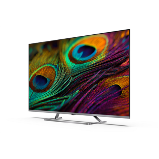 Sharp 4K QLED MiniLED TV | 50JP7265E | 50 | Smart TV | Google TV | UHD | Silver
