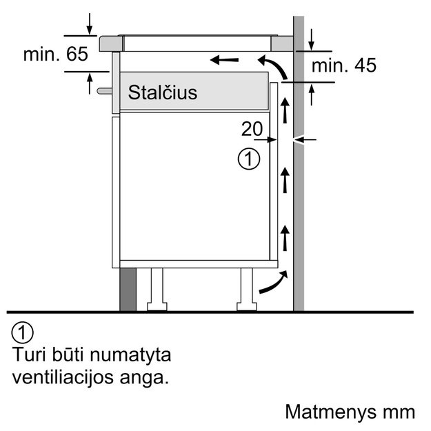 Įmontuojama indukcinė kaitlentė Bosch Serija 6, PVS81AHC1E, 80 cm