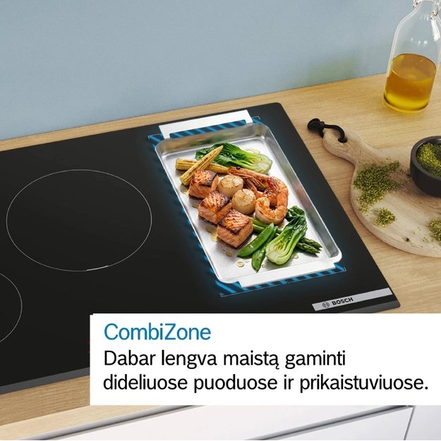 Įmontuojama indukcinė kaitlentė Bosch Serija 6, PVS81AHC1E, 80 cm