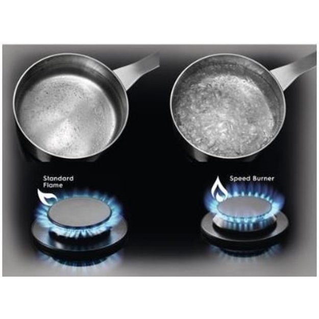 Gas cooktop Electrolux  EGS6426SX (4 fields, silver color)