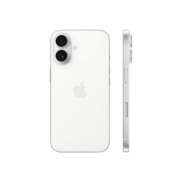 Apple | iPhone 16 | White | 6.1   | 2556 x 1179 pixels | OLED | A18 | Internal RAM 8 GB | 128 GB | Dual SIM | Nano SIM | 5G | Ma