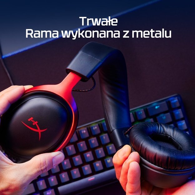 HyperX Cloud III - Gaming Headset (Black/Red)