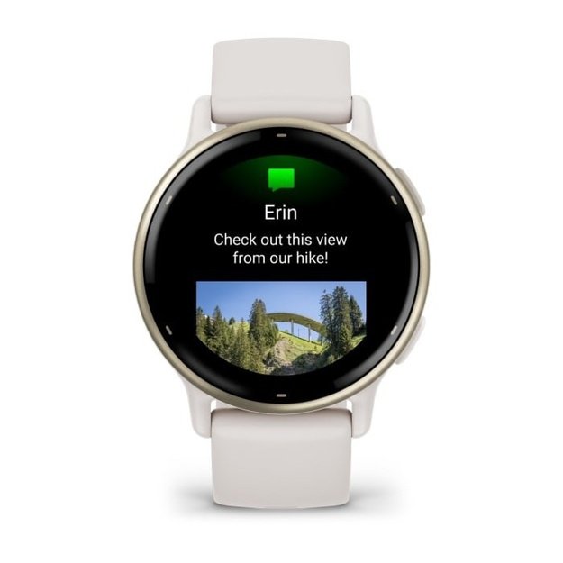 Garmin Vivoactive 5 3.05 cm (1.2 ) AMOLED Digital 390 x 390 pixels Touchscreen White Wi-Fi GPS (satellite)