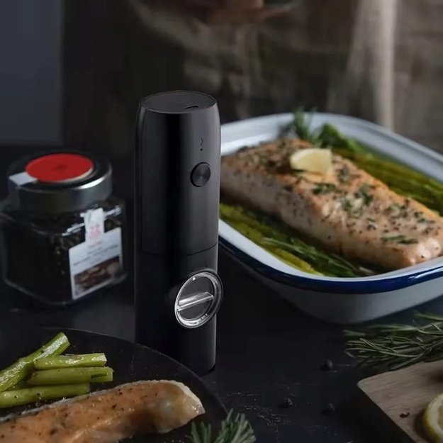 PROMIS Set of pepper and salt mills with stand MP35X2