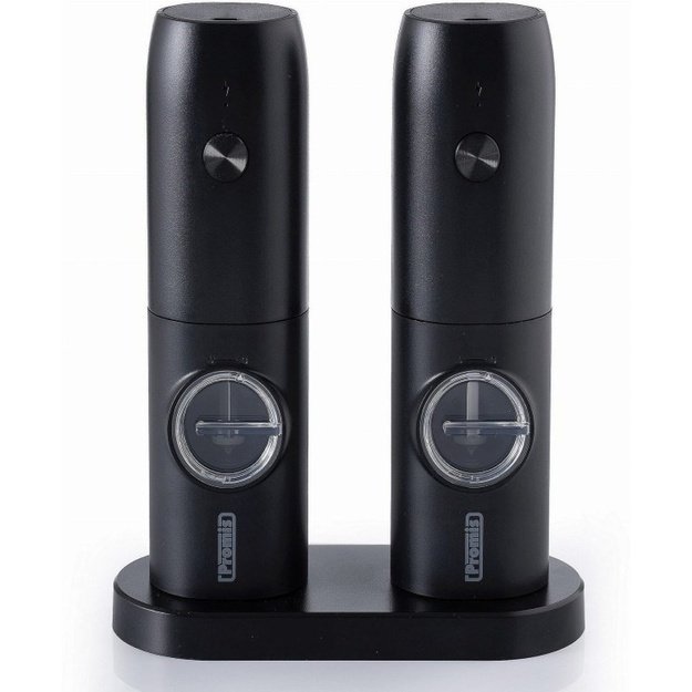 PROMIS Set of pepper and salt mills with stand MP35X2
