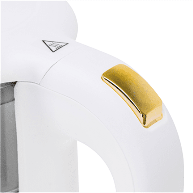 Adler Kettle with LED Display | AD 1305 | Electric | 2200 W | 1.7 L | Plastic | 360&deg; rotational base | White/Gold